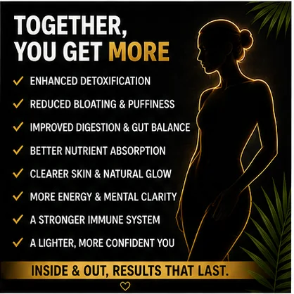 Together, you get more: a list of the combined benefits of lymphatic massage and gut health support. Inside and out, results that last.